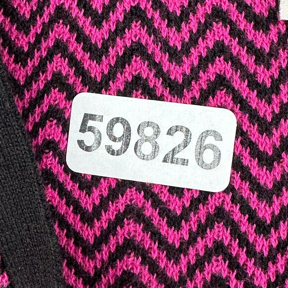 ANNE KLEIN Sweater 2X Plus Chevron Button Up Cardigan Grandma Cotton Blend Pink - Picture 13 of 13